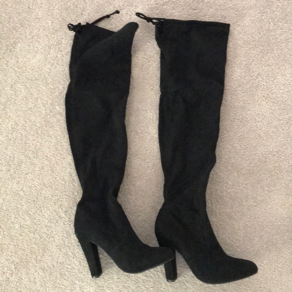 Steve Madden Deanna black over the knee boots